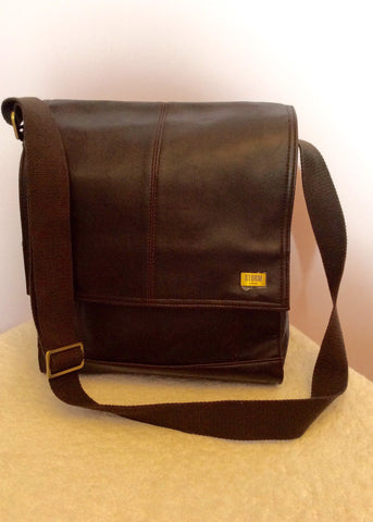 Brand New Storm Dark Brown Leather Shoulder Bag - Whispers Dress Agency - Sold - 1
