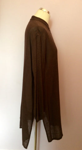Jaeger Dark Brown Long Over Shirt & Trousers Size 14 - Whispers Dress Agency - Womens Suits & Tailoring - 4