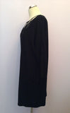 Day By Birger Et Mikkelsen Black Cut Out Front Shift Dress Size 40 UK 14 - Whispers Dress Agency - Sold - 3