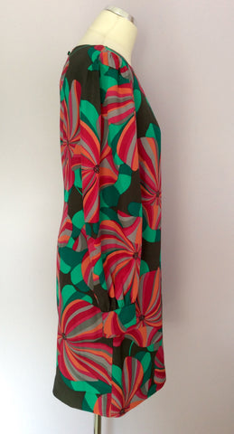 Monsoon Multi Coloured Print Shift Dress Size 14 - Whispers Dress Agency - Sold - 2