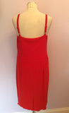 Brand New Holly Willoughby Red Dress Size 16 - Whispers Dress Agency - Womens Dresses - 3