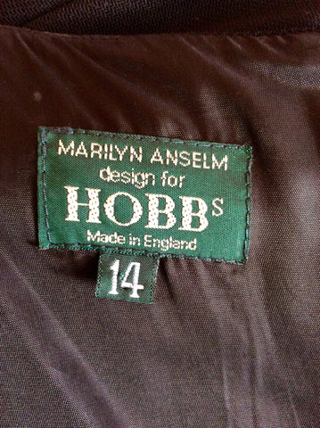 Hobbs Black Wool Pencil Dress Size 14 - Whispers Dress Agency - Sold - 4