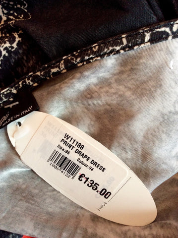 BRAND NEW PERUZZI PRINT DRAPE DRESS SIZE 36 UK 8 - Whispers Dress Agency - Womens Dresses - 3