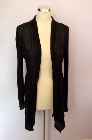 James Lakeland Black Linen Cardigan Size 16 - Whispers Dress Agency - Sold - 1