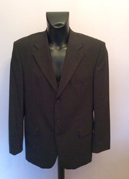 Hugo Boss Charcoal Grey Wool Suit Jacket Size 42 - Whispers Dress Agency - Mens Suits & Tailoring - 1