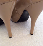 Guess Camel Patent Peeptoe Heels Size 6/39 - Whispers Dress Agency - Sold - 5