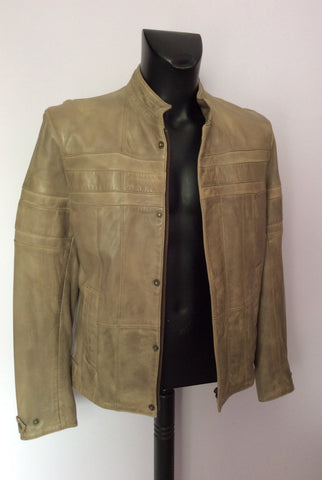 Lakeland Dark Beige Soft Leather Jacket Size 38 - Whispers Dress Agency - Sold - 1