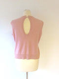 WHISTLES PINK SILK & ANGORA BEADED TWINSET SIZE L - Whispers Dress Agency - Sold - 4