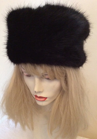 Helen Moore Black Faux Fur Hat Size M / L - Whispers Dress Agency - Sold - 1