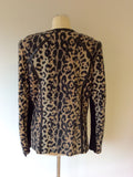 BASLER ANNIVERSARY EDITION CAMEL & BLACK LEOPARD PRINT WOOL JACKET & TOP SIZE 16/18 - Whispers Dress Agency - Sold - 4