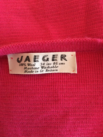 Vintage Jaeger Pink Wool Cardigan & Pleated Skirt Size 10 Fit Approx 8 - Whispers Dress Agency - Sold - 5