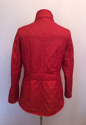 Barbour Red Cavalary Polarquilt Jacket Size 12 - Whispers Dress Agency - Sold - 5