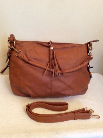 Melie Bianco Tan Shoulder Bag - Whispers Dress Agency - Sold - 1
