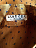 Vintage Jaeger Dark Gold & Black Spot Blouse Size 34" Approx 10/12 - Whispers Dress Agency - Sold - 3