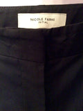Nicole Farhi Black Wool Blend Trousers Size 12 - Whispers Dress Agency - Sold - 3