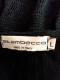 St Ambecco Black Tie Front Cardigan Size L - Whispers Dress Agency - Womens Knitwear - 3