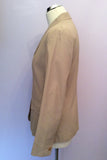 Max Mara Beige Jacket & Trouser Suit Size 8 - Whispers Dress Agency - Womens Suits & Tailoring - 3