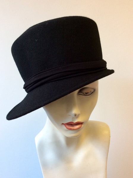 BITTE KAI RAND BLACK WOOL HAT - Whispers Dress Agency - Womens Formal Hats & Fascinators - 1