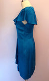 Brand New Marks & Spencer Blue Silk Blend Dress Size 12 - Whispers Dress Agency - Womens Dresses - 2
