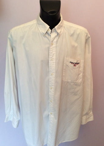Ralph Lauren White Long Sleeve Shirt Size XXL - Whispers Dress Agency - Sold - 1