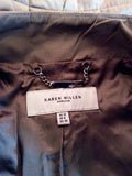 Karen Millen Light Brown Hook & Eye Fasten Jacket Size 12 - Whispers Dress Agency - Sold - 3