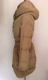 Phase Eight Brown Padded Belted Jacket With Hood Size 12 - Whispers Dress Agency - Womens Coats & Jackets - 2