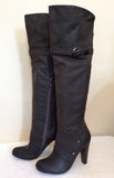 Brand New Moow Dark Grey Over Knee Length Boots Size 6/39 - Whispers Dress Agency - Sold - 2