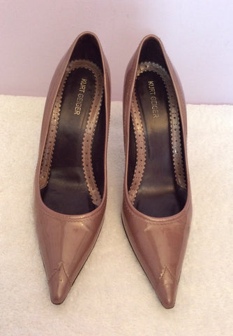 Kurt Geiger Brown Patent Leather Heels Size 5/38 - Whispers Dress Agency - Womens Heels - 1