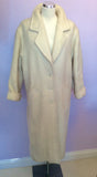 Vintage Jaeger Ivory Wool & Mohair Blend Coat Size 10 Fit Up To 16 - Whispers Dress Agency - Sold - 1