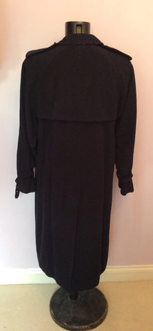 Burberry Dark Blue Wool & Alpaca Coat Size L - Whispers Dress Agency - Mens Coats & Jackets - 4