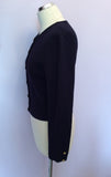 Vintage Jaeger Dark Blue Wool Knit Jacket / Cardigan & Skirt Size S - Whispers Dress Agency - Sold - 2