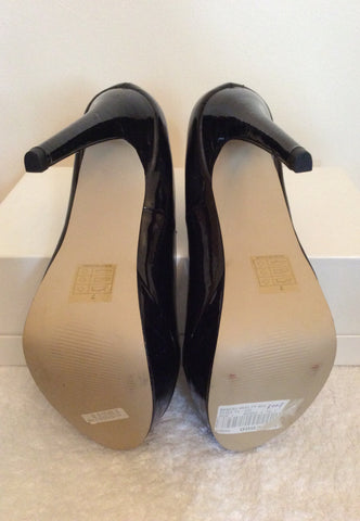 Brand New Kitch Couture Black Patent Platform High Heels Size 7/40 - Whispers Dress Agency - Womens Heels - 5