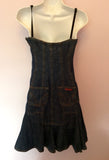 Dolce & Gabbana Blue Denim Mini Dress Size 40 UK 8 - Whispers Dress Agency - Sold - 2