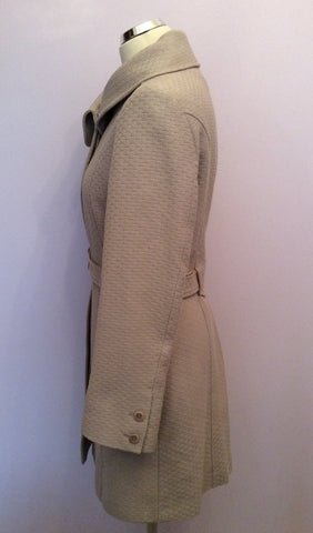 Reiss Blush / Mushroom Betsy Cotton Coat Size M - Whispers Dress Agency - Sold - 3