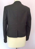 Whistles Dark Grey & Black Weave Wool Jacket Size 12 - Whispers Dress Agency - Womens Coats & Jackets - 3