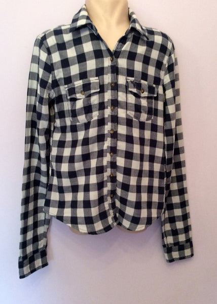 Abercrombie & Fitch Blue Check Cotton Shirt Size L - Whispers Dress Agency - Sold - 1