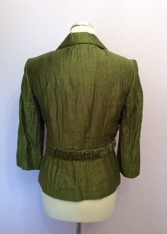 Kaliko Green Linen Blend Trouser Suit Size 10 - Whispers Dress Agency - Womens Suits & Tailoring - 4