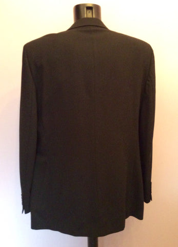 Yves Saint Laurent Black Wool Jacket Size 44L - Whispers Dress Agency - Sold - 3