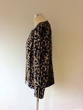 BASLER ANNIVERSARY EDITION CAMEL & BLACK LEOPARD PRINT WOOL JACKET & TOP SIZE 16/18 - Whispers Dress Agency - Sold - 3