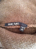 Marc Aurel Brown Short Sleeve Knit Dress Size 40 UK 12 - Whispers Dress Agency - Womens Dresses - 5