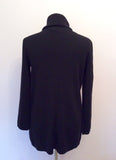 Jaeger Black Long Wool Polo Neck Jumper Size S - Whispers Dress Agency - Sold - 2