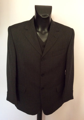 Tom English Charcoal 3 Piece Suit Size 38S/34W/30L - Whispers Dress Agency - Mens Suits & Tailoring - 2
