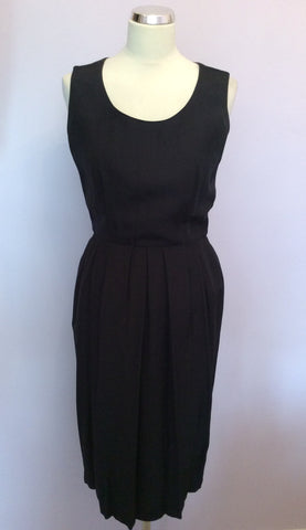 Vintage Jaeger Black Sleeveless Dress Size 10 - Whispers Dress Agency - Sold - 1