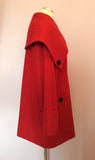Per Una Red Wide Collar Coat Size 18 - Whispers Dress Agency - Sold - 2