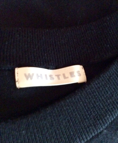 Whistles Black Press Stud Fasten Back Jumper Size 0 UK 6/8 - Whispers Dress Agency - Sold - 4