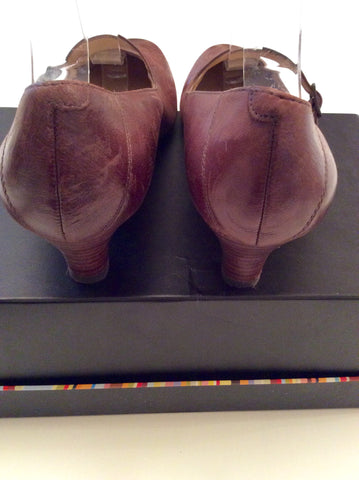 Clarks Brown Leather Mary Jane Heels Size 6.5/39.5 - Whispers Dress Agency - Womens Heels - 3