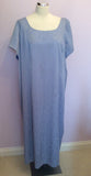 Tailor Made Blue Silk Dress & Long Jacket Size 22 - Whispers Dress Agency - Sold - 5