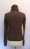 Abercrombie & Fitch Brown Zip & Button Fasten Cardigan Size S - Whispers Dress Agency - Womens Activewear - 2