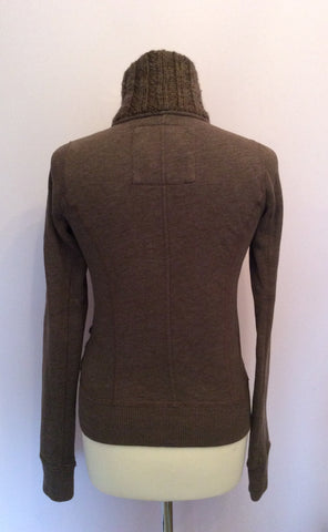 Abercrombie & Fitch Brown Zip & Button Fasten Cardigan Size S - Whispers Dress Agency - Womens Activewear - 2