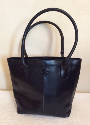 Tods Black Leather Shoulder Bag - Whispers Dress Agency - Sold - 2